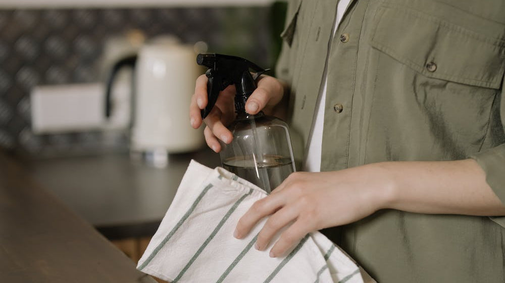 What chemicals are used to clean floors?